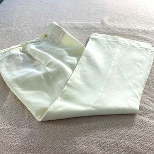 ANN TAYLOR PETITES Curvy Fit size 14P ladies linen/rayon trousers. EUC.